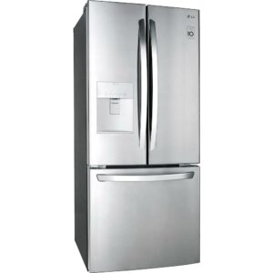 LG - 21.8 Cu. Ft. French Door Refrigerator with External Water Dispenser - Stainless Steel