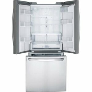 LG - 21.8 Cu. Ft. French Door Refrigerator with External Water Dispenser - Stainless Steel