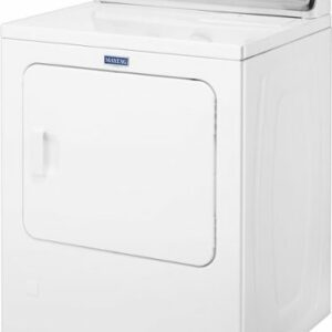 Maytag - 7 Cu. Ft. Electric Dryer with Wrinkle Control Option - White