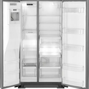 Whirlpool - 20.6 Cu. Ft. Side-by-Side Counter-Depth Refrigerator - Stainless Steel