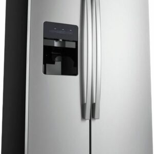 Amana - 24.5 Cu. Ft. Side-by-Side Refrigerator with Water and Ice Dispenser - Stainless Steel