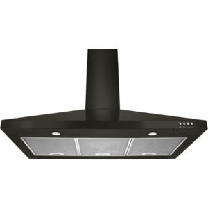 Whirlpool - 36" Convertible Range Hood - Black Stainless Steel