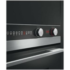 Fisher & Paykel - 29.9" Built-In Single Electric Wall Oven - Brushed Stainless Steel/Black Glass