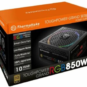 Thermaltake - ToughPower Grand RGB 850W ATX12V 2.4/EPS12V 2.92 80 Plus Gold Modular Power Supply - Black