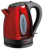 Hamilton Beach - 1.7 Liter Electric Kettle - Red/Black