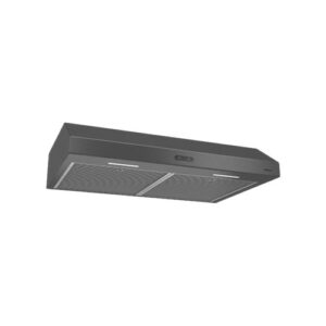 Broan - Glacier 30" Convertible Range Hood - Black Stainless Steel