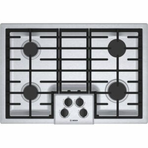 Bosch - 500 Series 30" Built-In Gas Cooktop with 4 burners - Stainless Steel