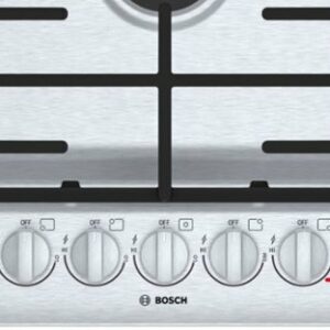 Bosch - 800 Series 36" Built-In Gas Cooktop with 5 burners and OptiSim - Stainless Steel