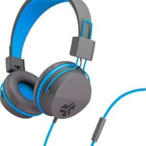 JLab - JBuddies Studio Wired Over-the-Ear Headphones - Gray/Blue