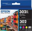 Epson - 302/302XL 5-Pack High-Yield and Standard Capacity Ink Cartridges - Cyan/Magenta/Yellow/Black & Photo Black