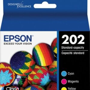 Epson - 202 3-Pack Standard Capacity Ink Cartridges - Assorted Color