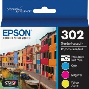 Epson - 302 4-Pack Standard Capacity Ink Cartridges - Assorted Color