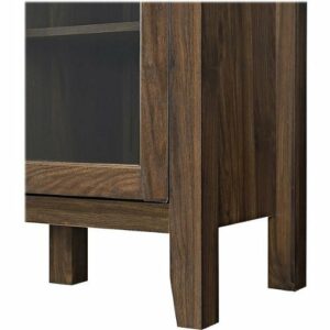 Walker Edison - Tall Storage Buffet TV Stand for TVs up to 55" - Dark Walnut