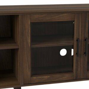 Walker Edison - 58" Farmhouse Columbus TV Stand Console for Most Flat-Panel TVs Up to 65" - Walnut