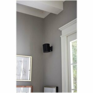 Sanus - Adjustable Wall Mount for Sonos ONE, PLAY:1 and PLAY:3 Speakers (Pair) - Black