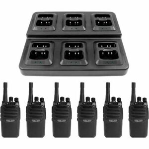 Midland - BizTalk 20-Floor, 16-Channel 2-Way Radios (6-Pack) - Black