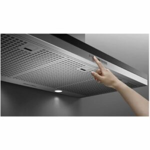 Fisher & Paykel - 24" Convertible Range Hood - Brushed Stainless Steel/Black Glass