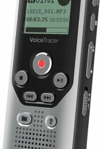 Philips - VoiceTracer Digital Voice Recorder 8GB DVT1250 - Dark Silver & Black