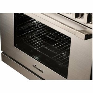 Dacor - Professional 5.2 Cu. Ft. Self-Cleaning Freestanding Dual Fuel Convection Range, Liquid Propane - Silver Stainless Steel