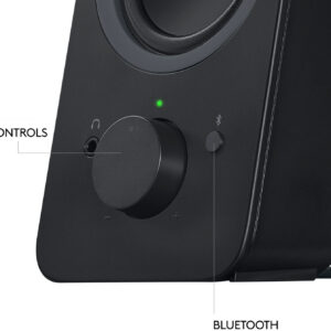 Logitech - Z207 2.0 Bluetooth Stereo Computer Speakers - Black