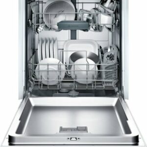 Bosch - 100 Series 24" Front Control Built-In Hybrid Stainless Steel Tub Dishwasher, 48dBA - White