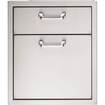 Lynx - 19" Double Drawer - Stainless steel