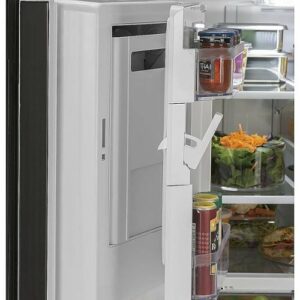 GE - 25.6 Cu. Ft. French Door Refrigerator - Black Slate