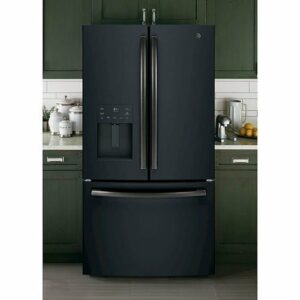 GE - 25.6 Cu. Ft. French Door Refrigerator - Black Slate