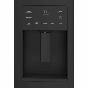 GE - 25.6 Cu. Ft. French Door Refrigerator - Black Slate