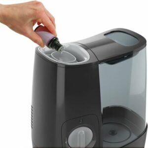 Honeywell - HWM845 Warm Mist Humidifier with Essential oil cup, Filter Free - Black