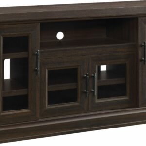 Whalen Furniture - TV Cabinet for Most Flat-Panel TVs Up to 70" - Brown