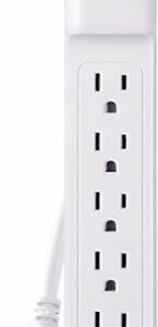 CyberPower - 6 Outlet 500 Joules Surge Protector Strip - White