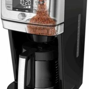 Cuisinart - Burr Grind & Brew 12-Cup Coffee Maker - Black/Stainless Steel