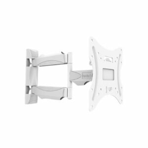 Kanto - Full-Motion Wall Mount for Most 26" - 55" Flat-Panel TVs - White