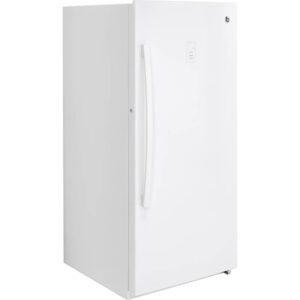 GE - 14.1 Cu. Ft. Frost-Free Upright Freezer - White