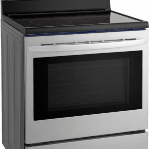 LG - 6.3 Cu. Ft. Freestanding Electric True Convection Range with EasyClean and SmartDiagnosis - Stainless Steel