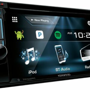 Kenwood - Geek Squad Certified Refurbished 6.2" - Built-in Bluetooth - In-Dash CD/DVD/DM Receiver - Black