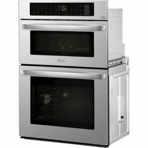 LG - 30" Built-In Electric Convection Smart Combination Wall Oven with Microwave and Infrared Heating - Stainless Steel