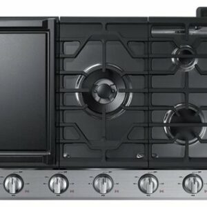 Samsung - 30" Built-In Gas Cooktop with WiFi - Stainless Steel