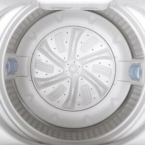 GE - 2.8 Cu. Ft. Top Load Washer with Portable - White/Black