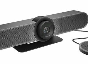 Logitech - MeetUp 4K Ultra HD Video Conferencing Kit with Expansion Microphone for Huddle Rooms - Black