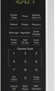 GE - 0.9 Cu. Ft. Capacity Smart Countertop Microwave Oven with Scan-to-Cook Technology - Stainless Steel