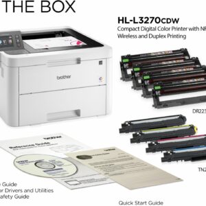 Brother - HL-L3270CDW Wireless Color Laser Printer - White