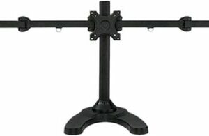 Mount-It! - Triple Monitor Desk Stand - Black