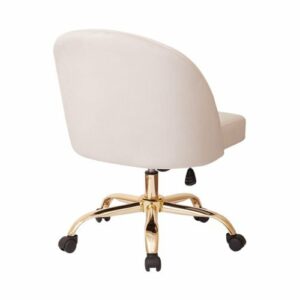 OSP Home Furnishings - Layton Mid Back Office Chair - Gold/Oyster