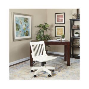 OSP Home Furnishings - Wood Bankers Home Office Wood Chair - White