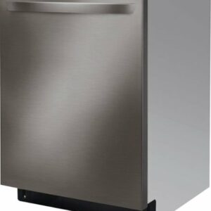 LG - 24" Top-Control Built-In Smart Wifi-Enabled Dishwasher with Stainless Steel Tub, Quadwash, and 3rd Rack - Black Stainless Steel