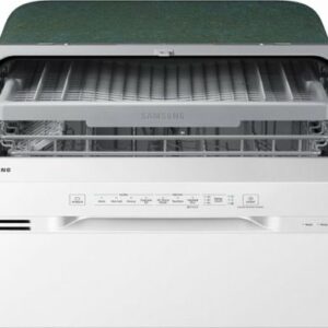 Samsung - 24" Front Control Built-In Dishwasher - White