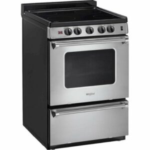 Whirlpool - 3.0 Cu. Ft. Freestanding Electric Range - Stainless Steel