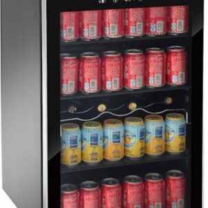 RCA - 110-Can Beverage Cooler - Stainless Steel